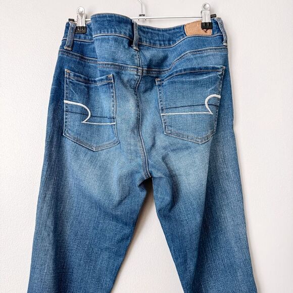 American Eagle Super Stretch Jegging Medium Wash Size 8 - Picture 5 of 8